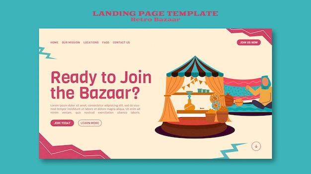 Retro bazaar web template