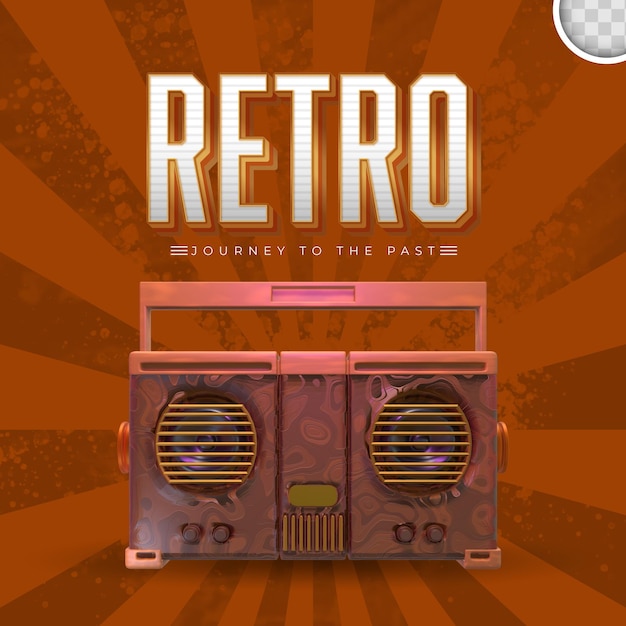 Retro music with vintage background