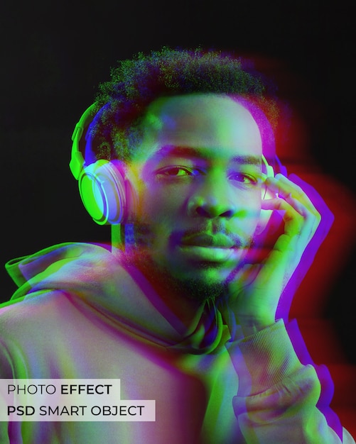 Rgb split channel photo effect