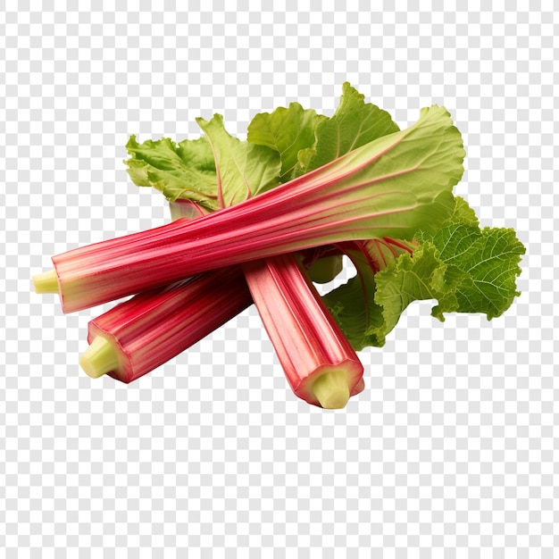 Free PSD rhubarb isolated on transparent background