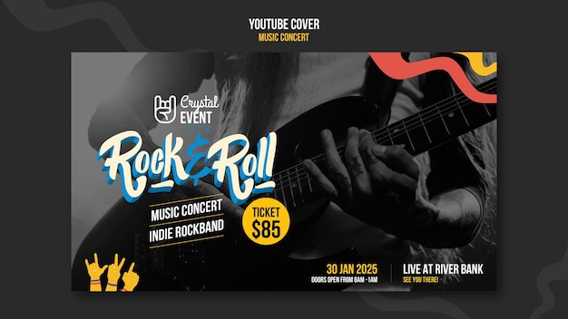 Rock music concert youtube cover