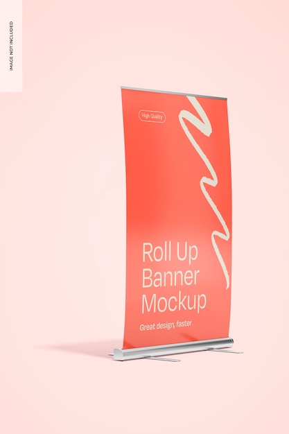 Free PSD roll up banner mockup