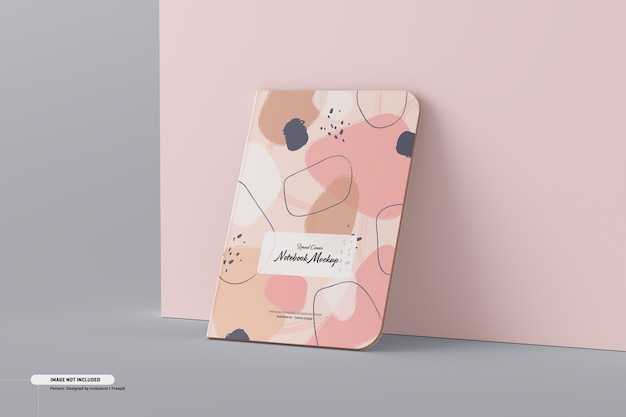 Round Corner Notebook Mockup