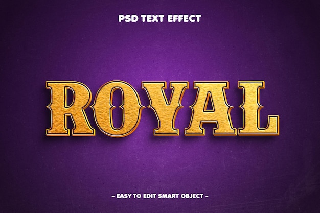 Royal elegent gold style text effect