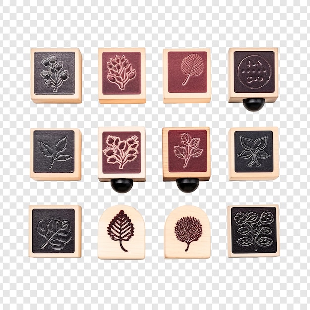 Free PSD rubber stamp isolated on transparent background