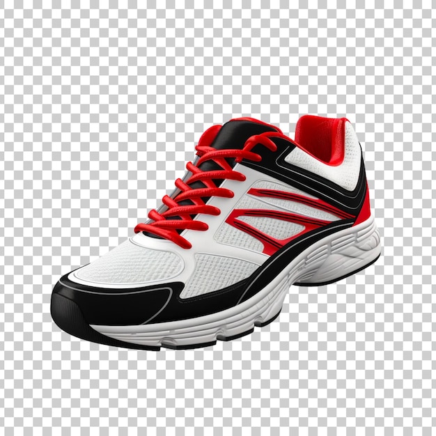 Free PSD running shoes or sneakers on a transparent background