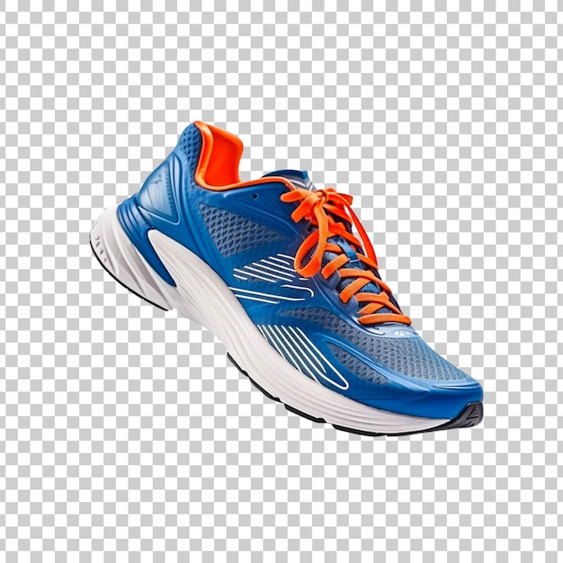 Free PSD running shoes or sneakers on a transparent background