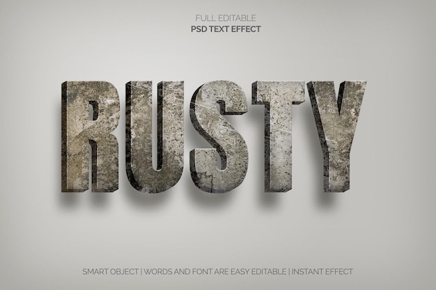 Rust Text Effect