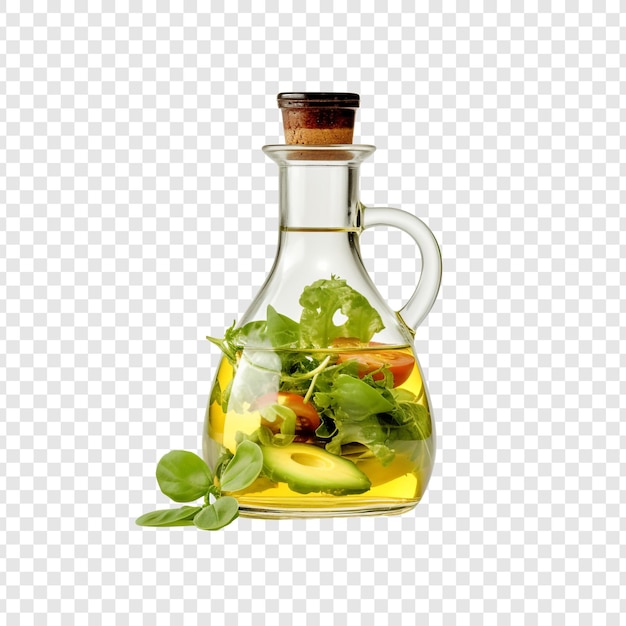 Free PSD salad dressing bottle isolated on transparent background