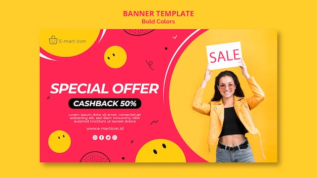 Free PSD sale ad banner template