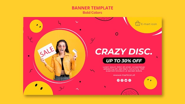 Free PSD sale ad template banner