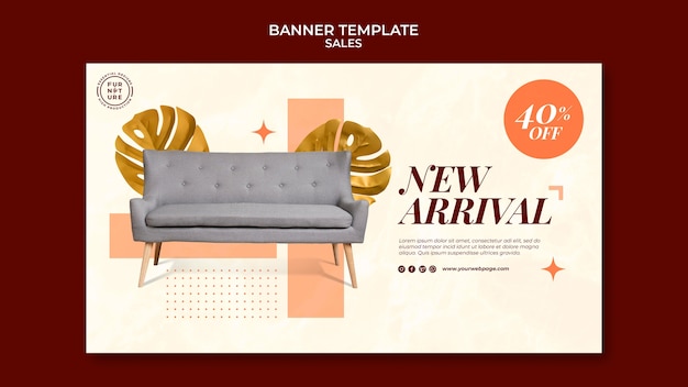 Free PSD sales banner template