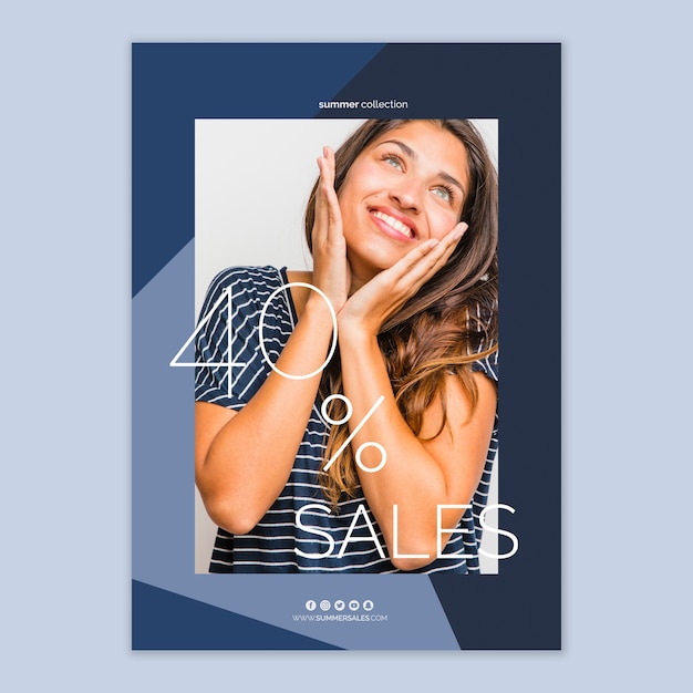 Sales poster template