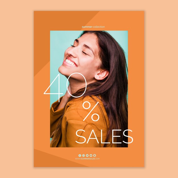 Sales poster template