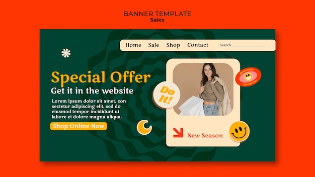 Sales template design