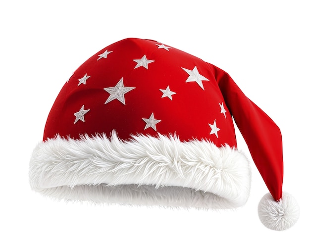 Free PSD santa christmas hat in studio