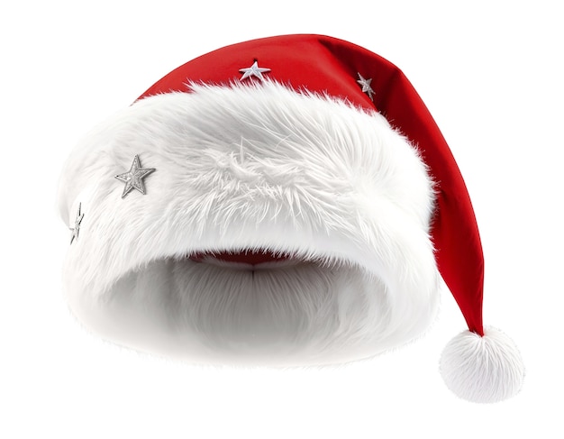 Free PSD santa christmas hat in studio