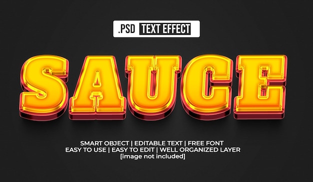 Sauce Text Style Effect