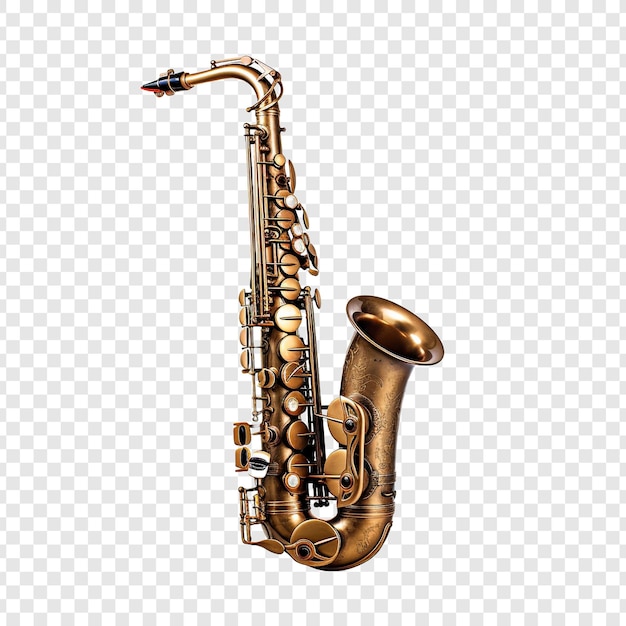 Free PSD saxophone isolated on transparent background