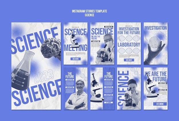 Free PSD science design template