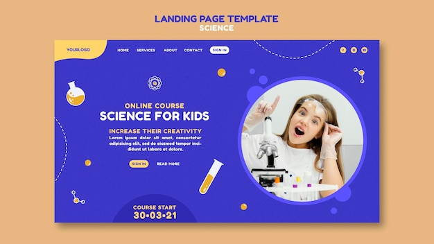 Science landing page