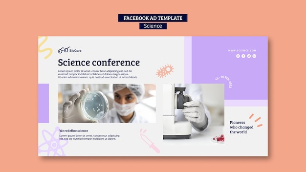 Science and tech social media promo template