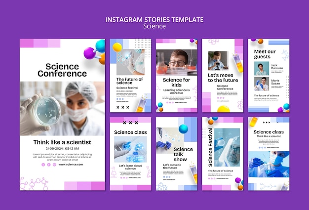 Free PSD science  template design