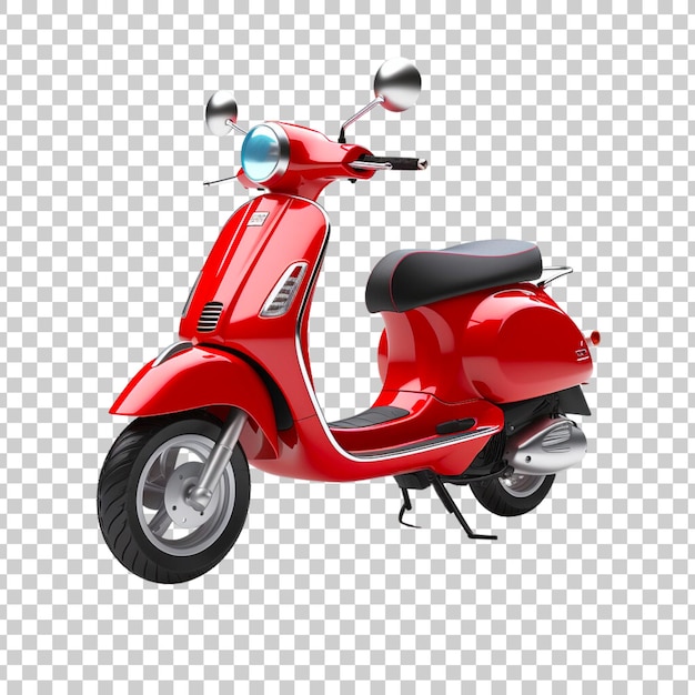 Free PSD scooter isolated on a transparent background