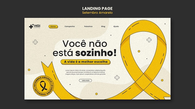 Free PSD setembro amarelo template design