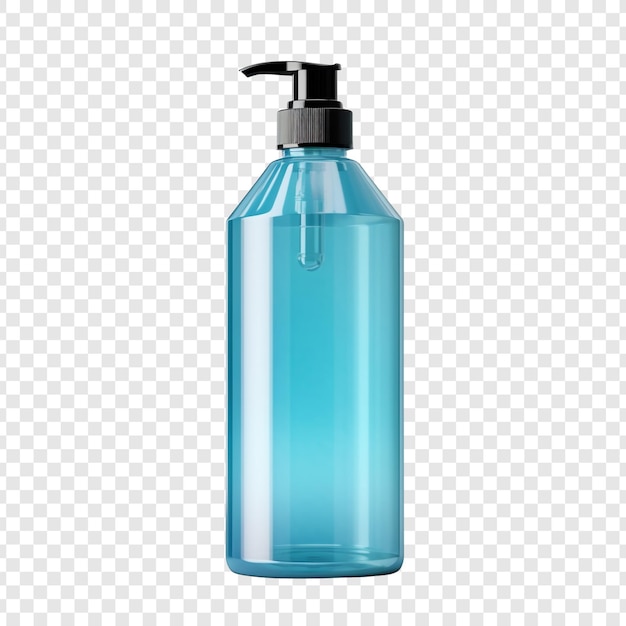 Free PSD shampoo bottle isolated on transparent background