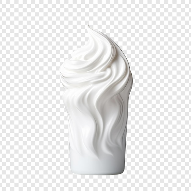 Free PSD shaving cream bottle isolated on transparent background