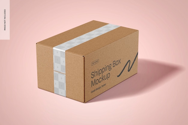 Shipping box mockup