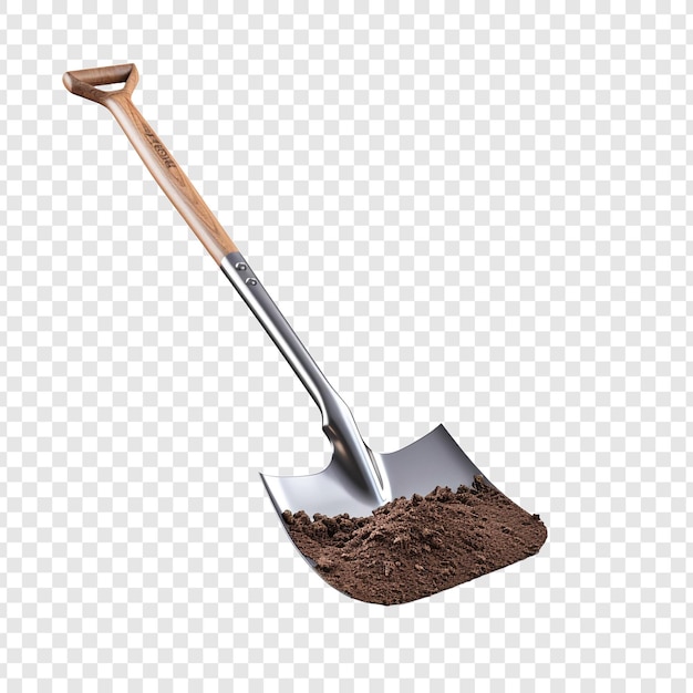 Free PSD shovel isolated on transparent background