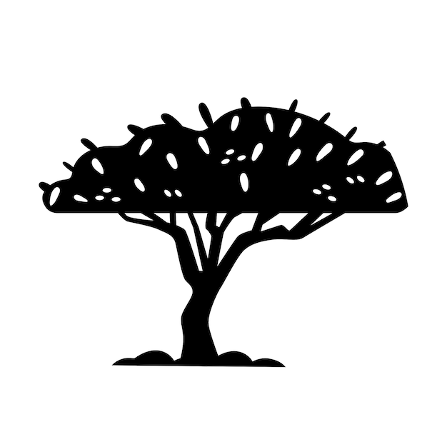 Free PSD silhouette of trees isolated