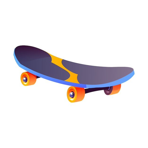 Free PSD skateboard illustration design