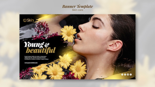 Skin care banner template