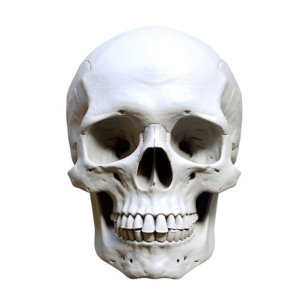 Free PSD skull figure isolated