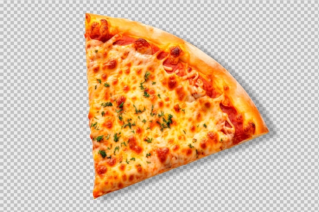 Free PSD a slice of tasty pizza isolated on a transparent background