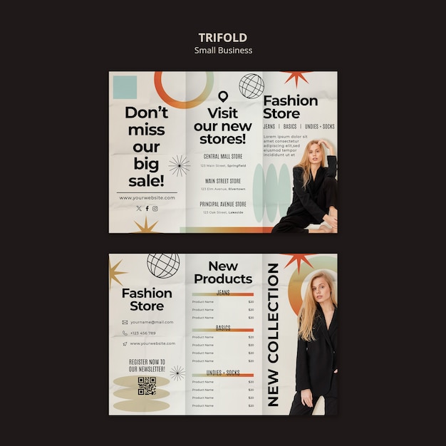 Small business template design