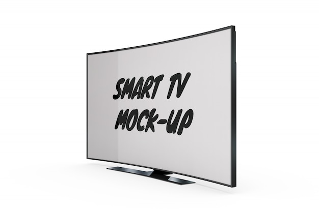 Free PSD smart tv mock-up isolated