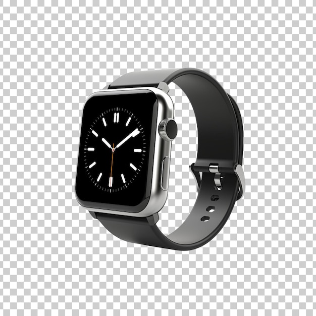 Smartwatch realistic isolated on transparent background