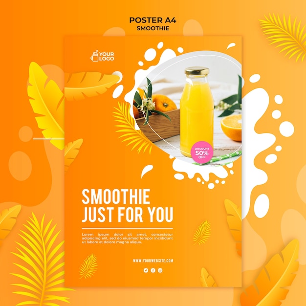 Smoothie poster design