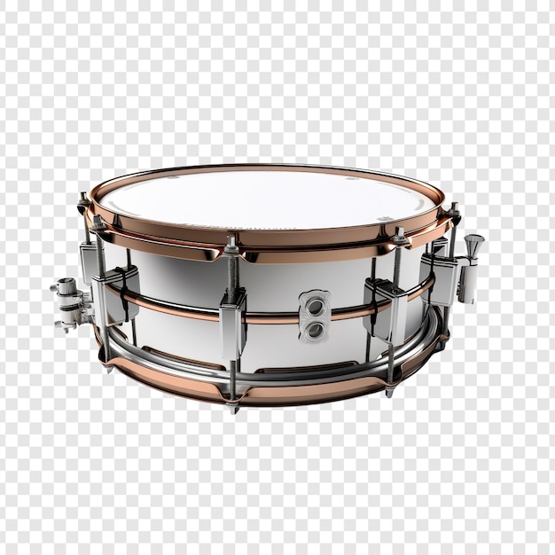 Free PSD snare drum isolated on transparent background