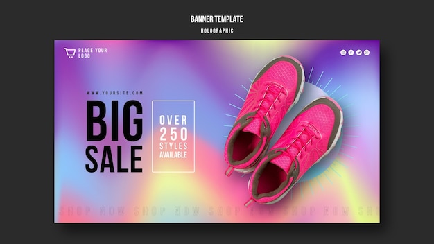 Sneakers sale template banner