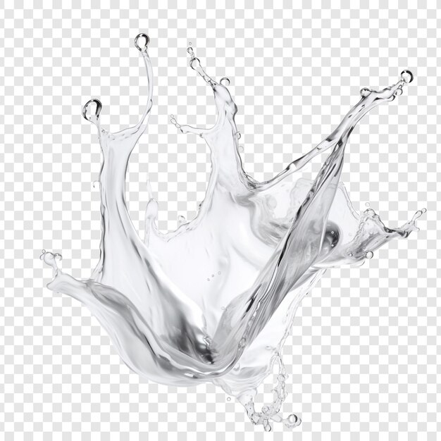 Soapy water isolated on transparent background