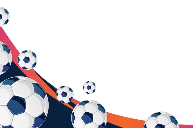 Free PSD soccer balls frame design