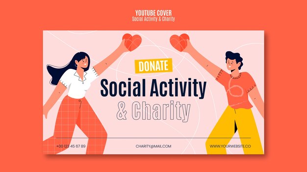 Social activity and charity youtube cover