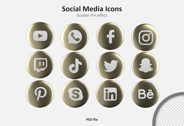 Social media 3D Icons Pack