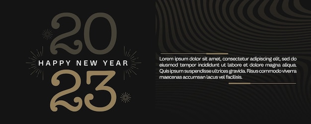 Free PSD social media banner new year 2023