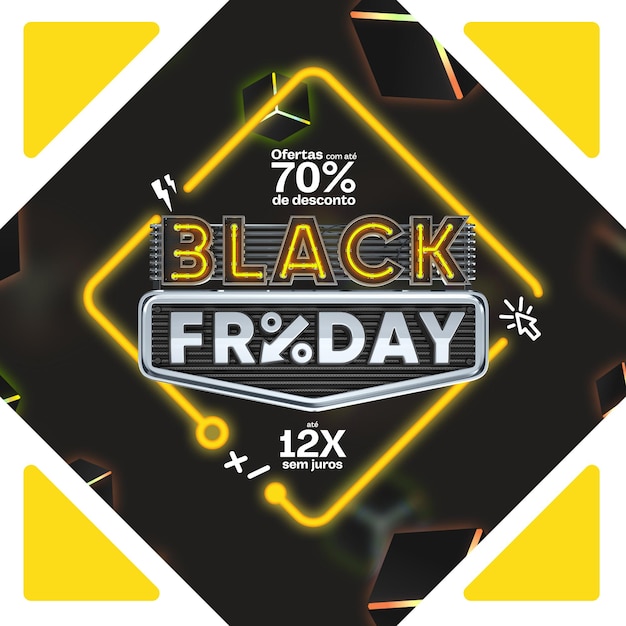 Free PSD social media feed black friday all in up to 12 interestfree installments